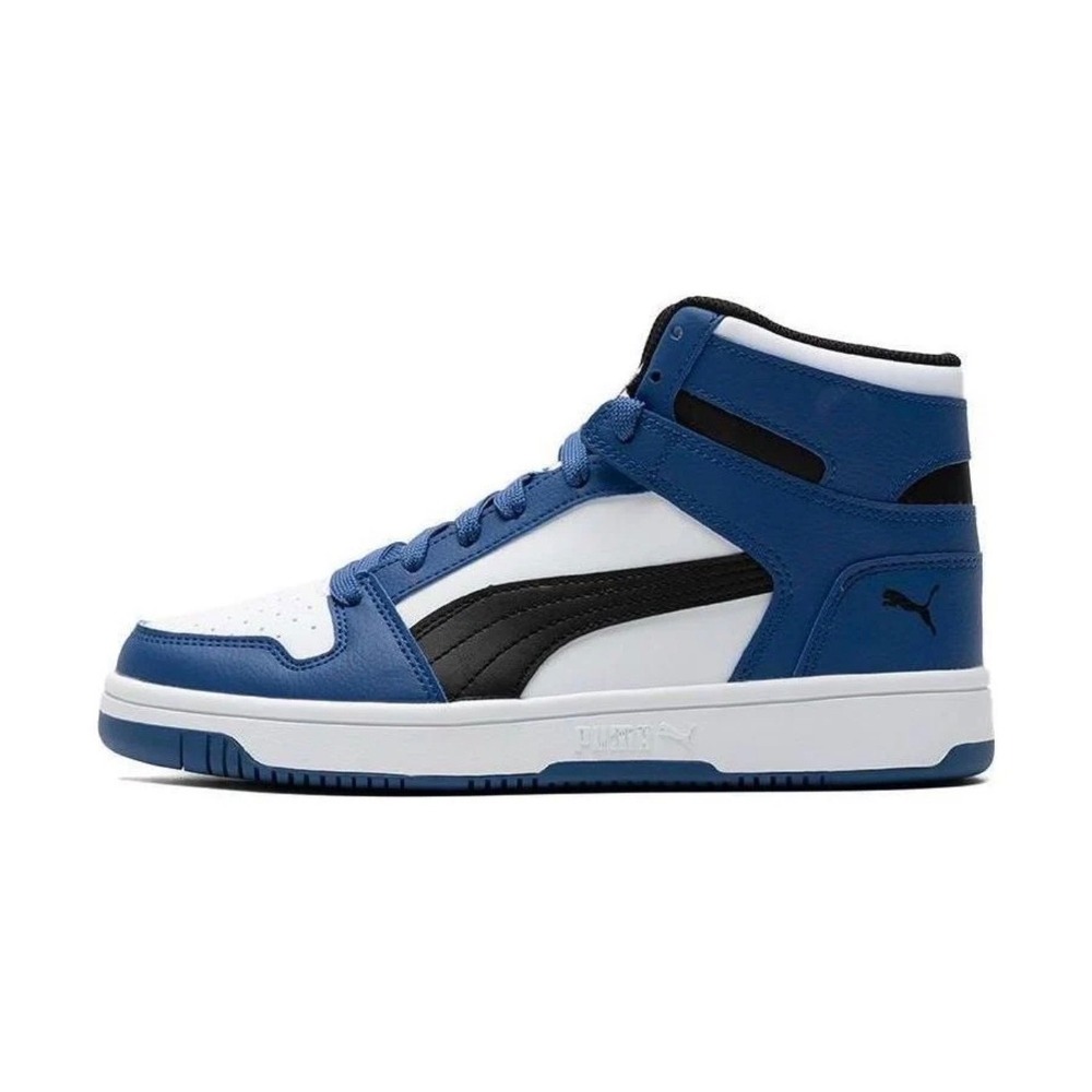Puma Rebound V6 Mid Royal Blue White Black Mens Sneakers Size 10.5